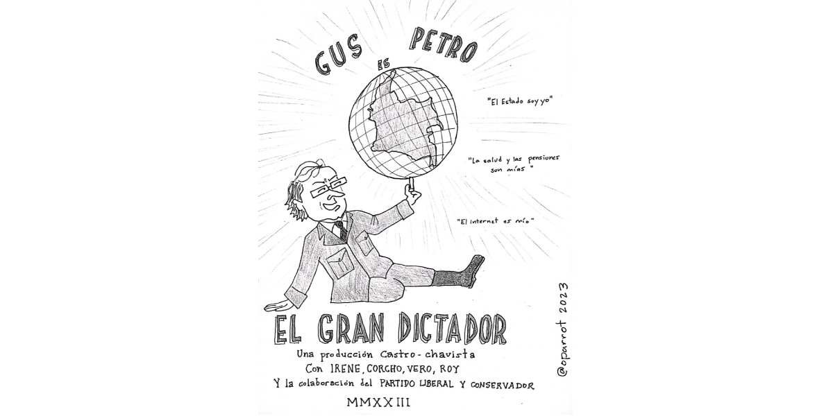 Caricatura: 'El gran dictador'