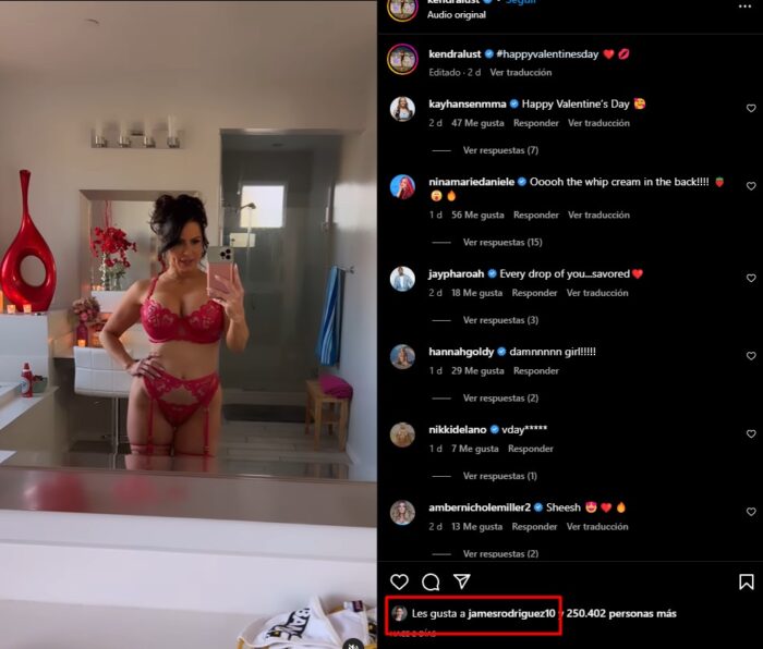 - ¿Qué haces ahí coqueto? La reacción de James Rodríguez al sensual baile de una actriz porno