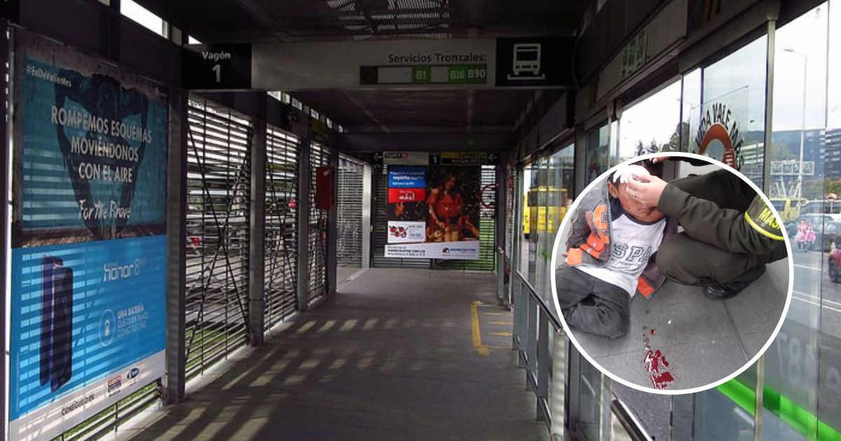 Todo por atrapar un ladrón: El bolillazo que le pego un policía a un niño embera en Transmilenio