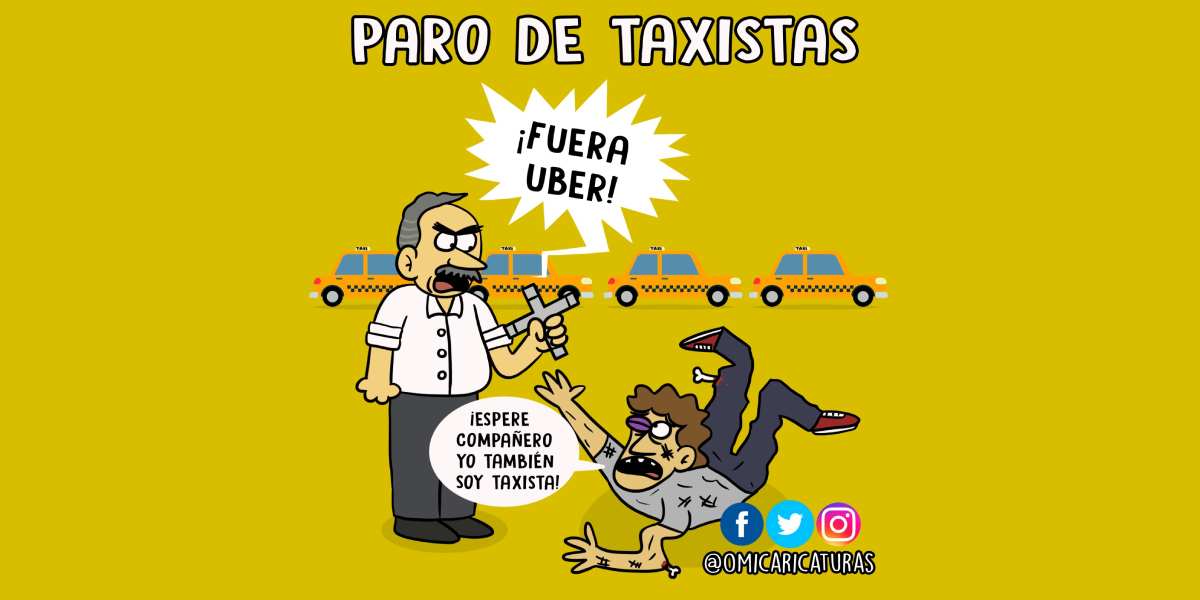 Caricatura: Paro de taxistas