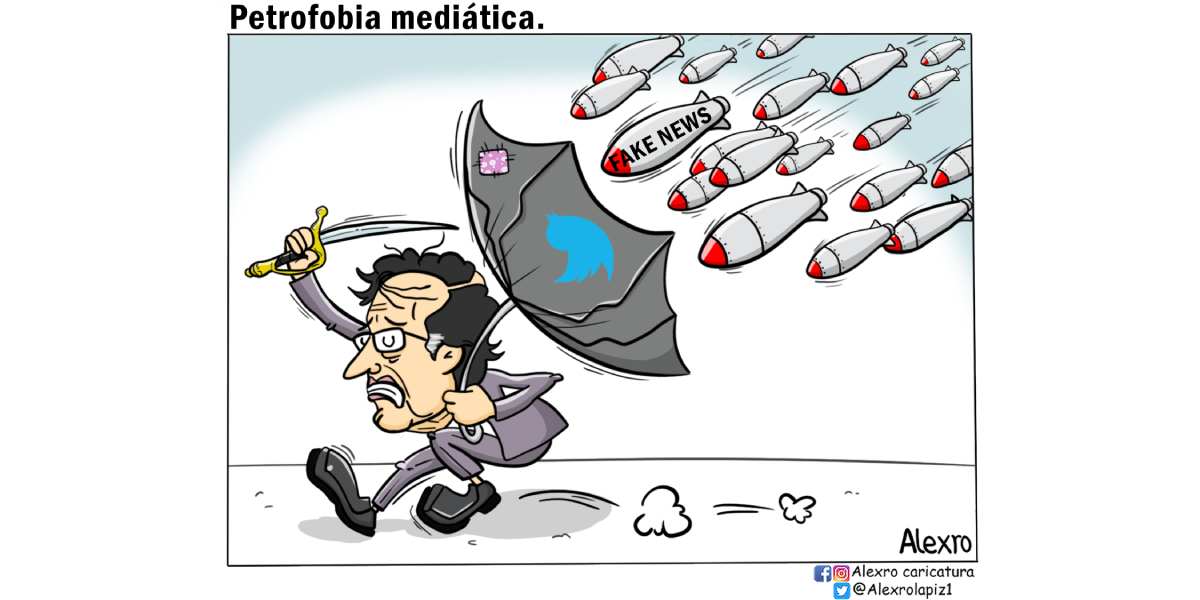 Caricatura: Petrofobia mediática