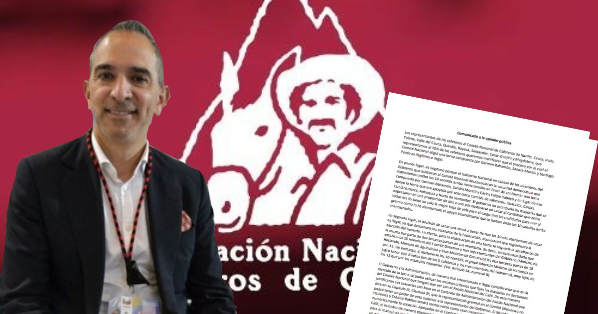 La pataleta de los que querían ver a Felipe Robayo compitiendo por la gerencia de Fedecafeteros