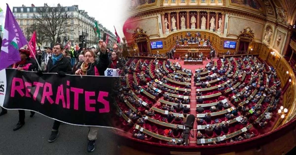Después de las supermarchas, el Senado francés no cedió en la edad de jubilación