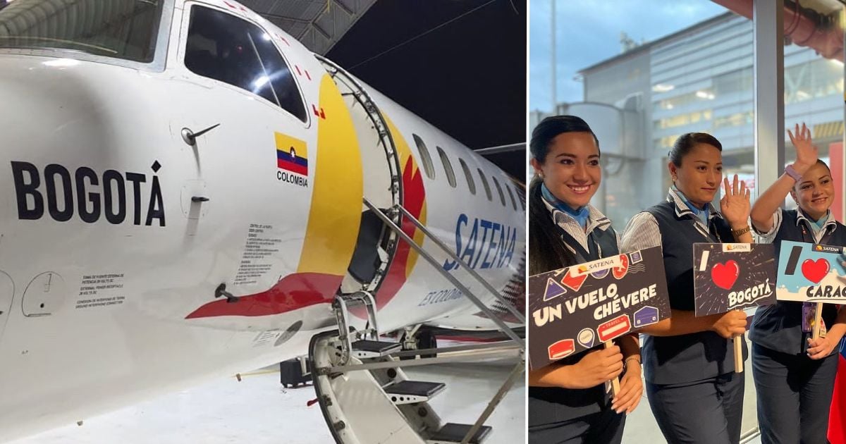 Con cupo completo el primer vuelo internacional de Satena aterriza en Caracas
