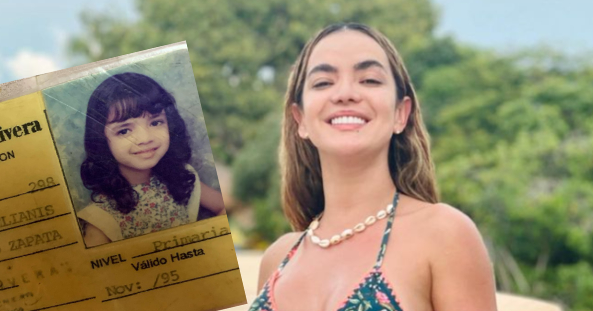 Elianis Garrido, así lucía cuando estaba en el colegio