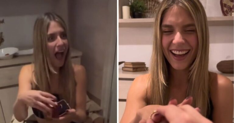 Laura Tobón regalito - Bañado en oro rosado: El regalito de 18 millones que recibió Laura Tobón en su aniversario