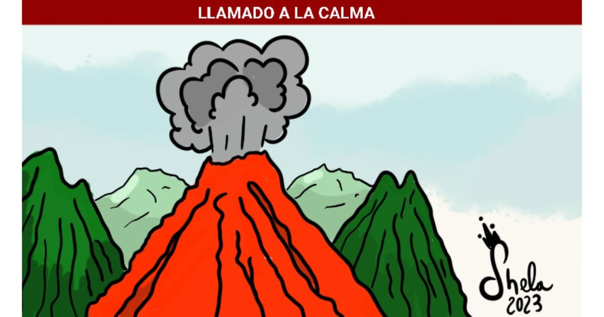 Caricatura: Nevado del Ruiz