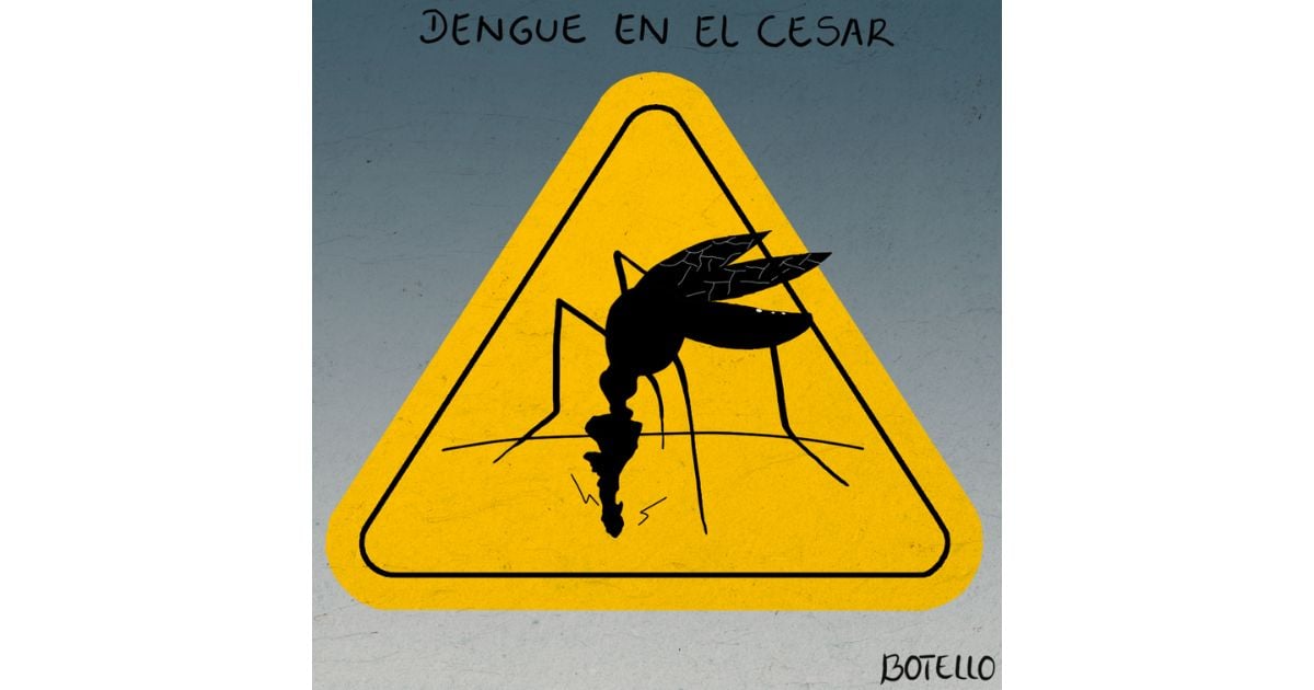 Caricatura: El dengue dice 'presente' en el Cesar