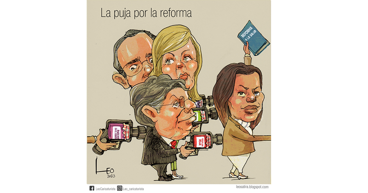 Caricatura: La puja por la reforma a la salud
