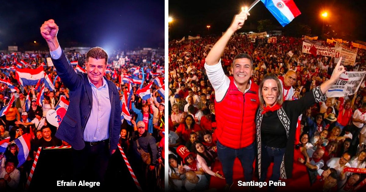 Efraín Alegre y Santiago Peña, una batalla entre el cambio y el continuismo en Paraguay