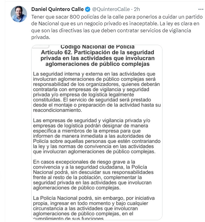  - El alcalde de Medellín odia tanto a los Ardila Lulle que apoya a los vándalos de Los del Sur