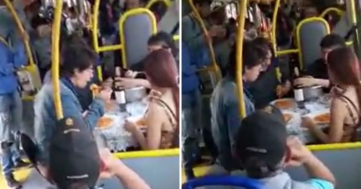 El verdadero paseo de olla: Jóvenes cogieron a Transmilenio de restaurante y antojaron a más de uno