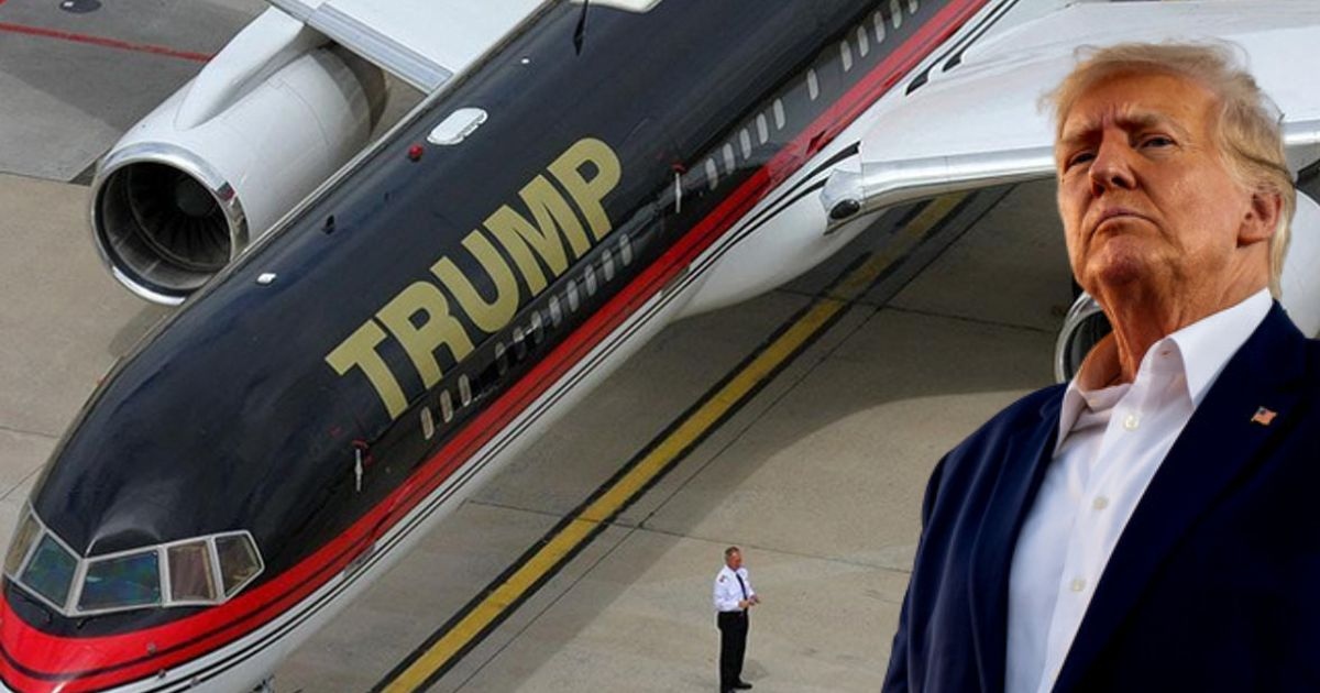 Así es el gigante avión privado en el que se mueve Donald Trump