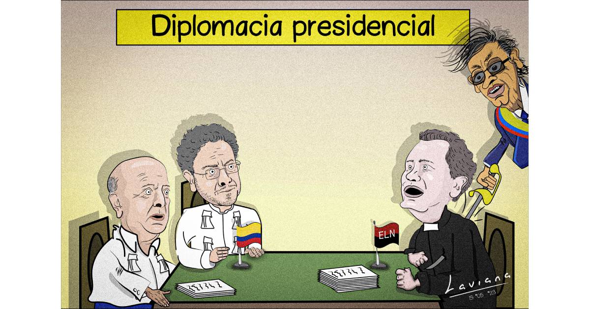 Caricatura: Diplomacia presidencial