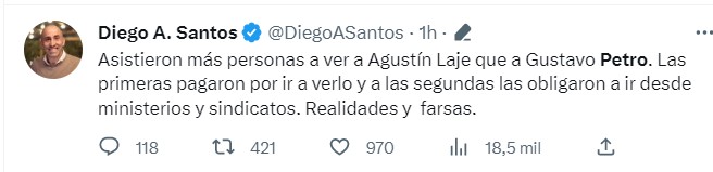  - “Petro te lo juro que no te tenemos miedo”: Reacciones al discurso en el balcón