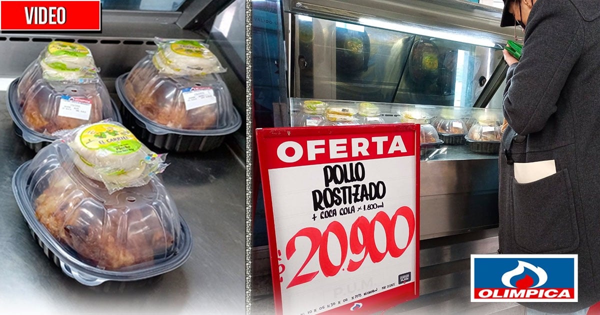 El pollo asado más barato de Colombia lo tiene Olímpica
