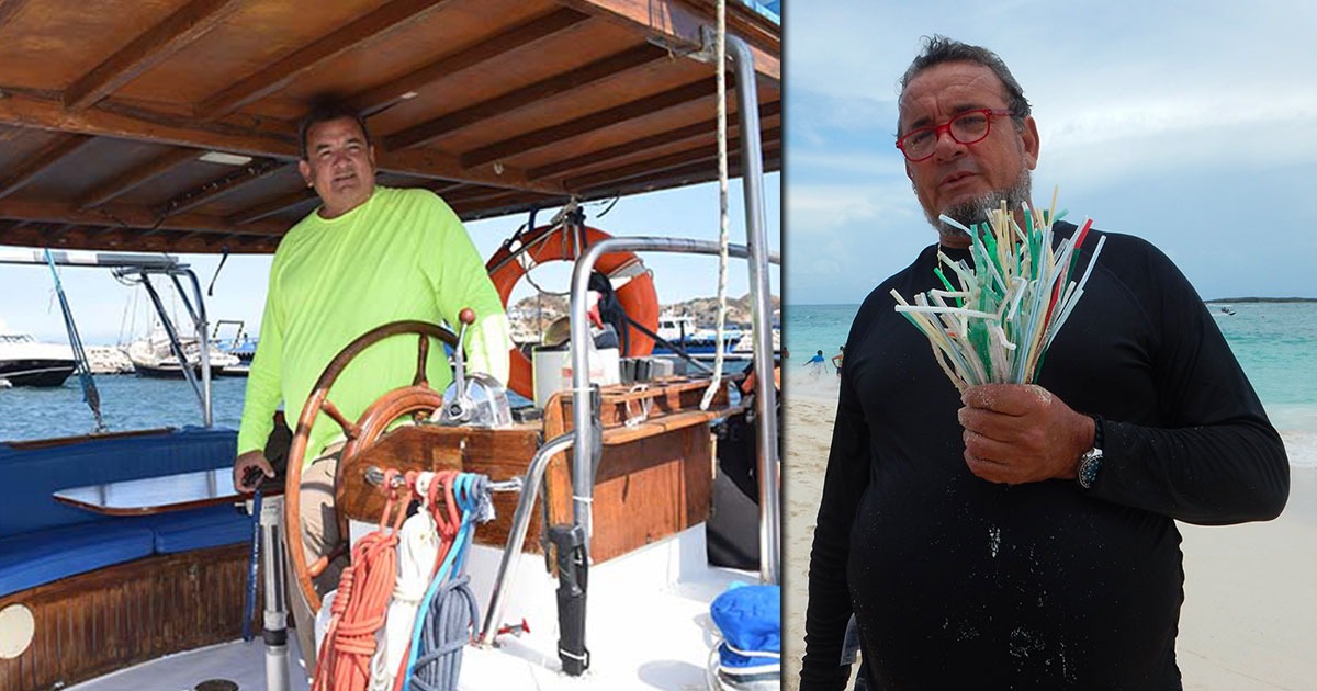 Franco Ospina, el navegante dedicado a limpiar de plástico el mar Caribe