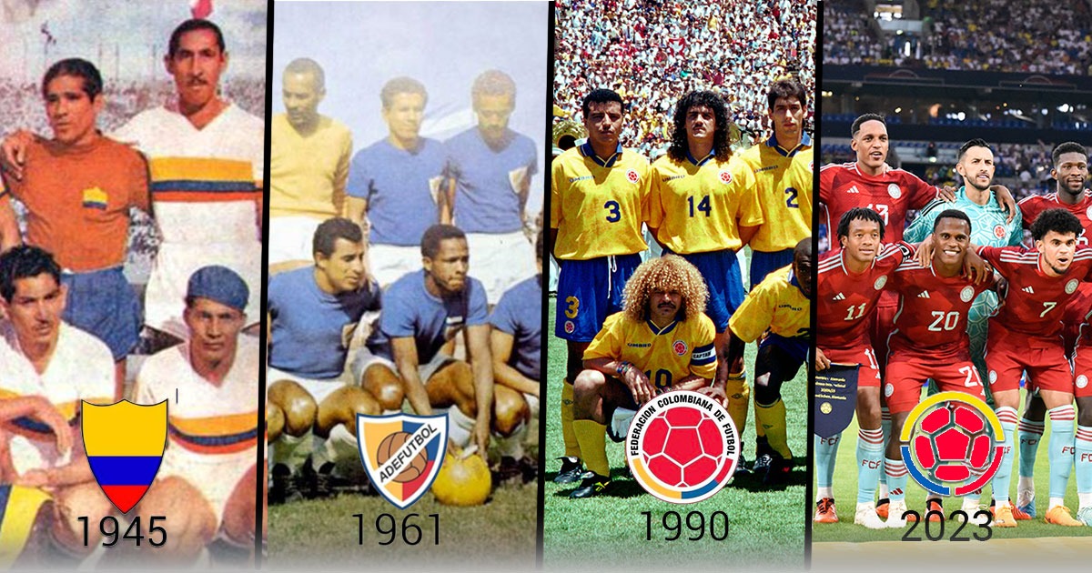 Estos han sido todos los escudos en la historia de la selección Colombia: desde 1924 hasta 2023