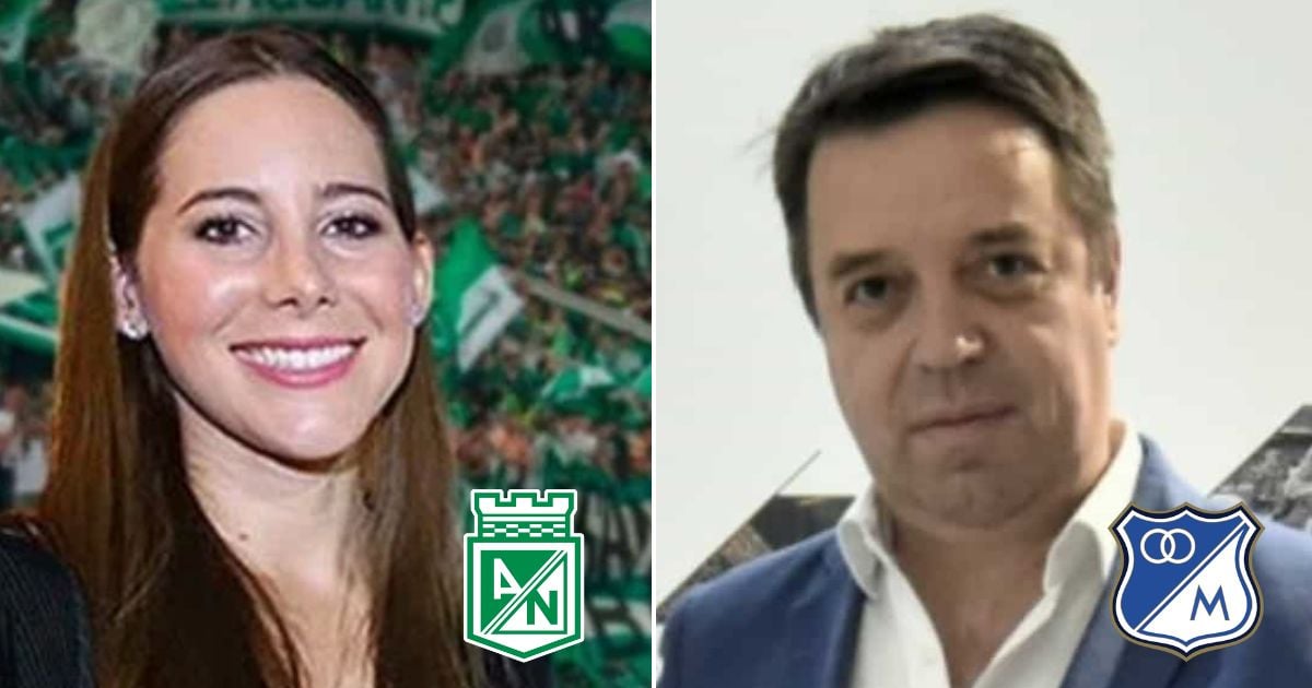 Dos empresarios enfrentados por el fútbol: Carolina Ardila con Nacional y Gustavo Serpa con Millonarios