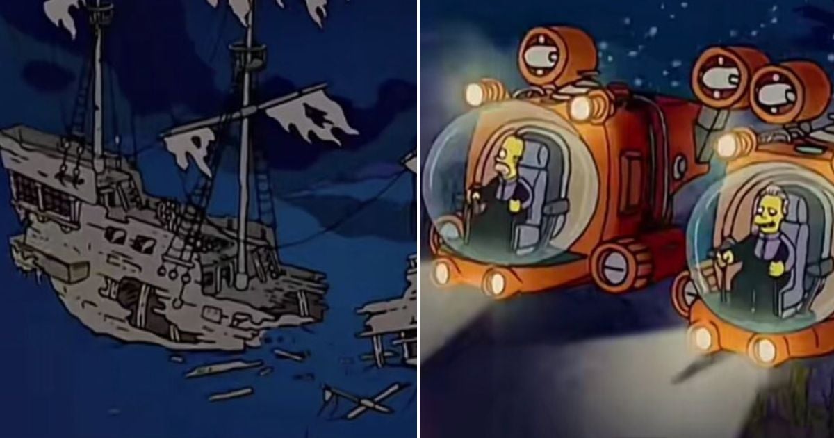 El capítulo de los Simpson que predijo la tragedia del submarino que exploraba el titanic