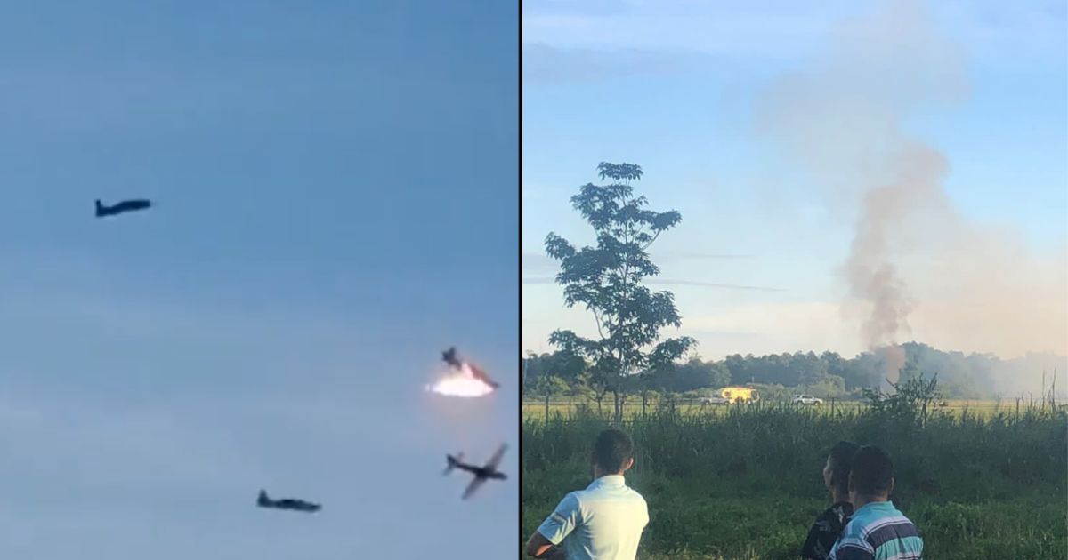 Aeronaves de la Fuerza Aérea colisionaron mientras volaban en escuadra
