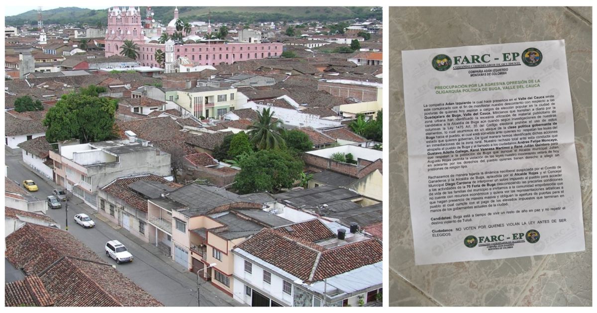Preocupación ante amenazas de disidencias de las Farc a candidatos a la Alcaldía de Buga