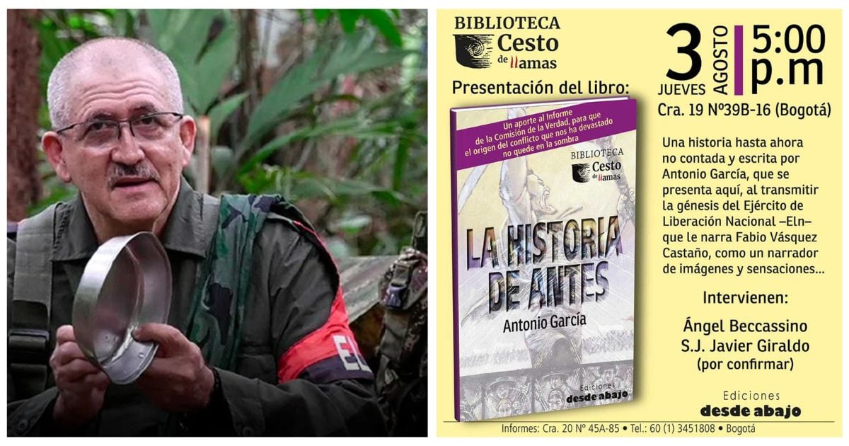 El verdadero origen del ELN, contado por su comandante Antonio García, en presentación de nuevo libro