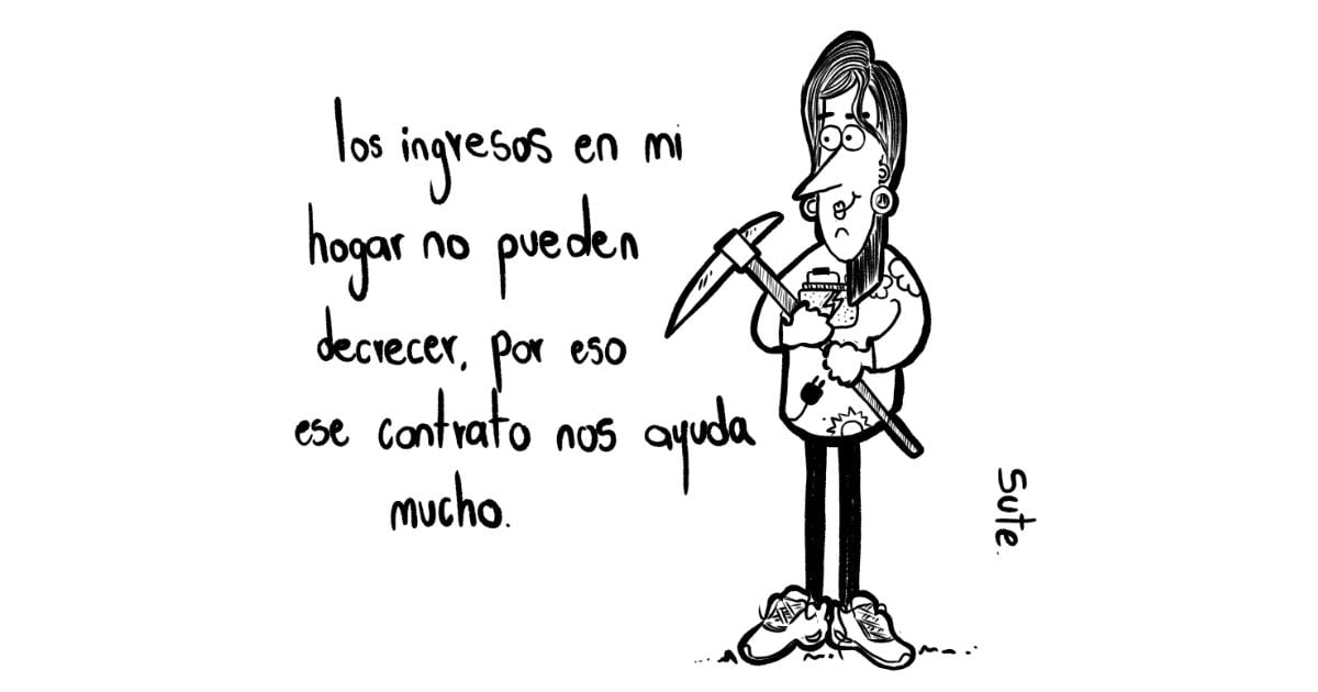 Caricatura: Mina de oro