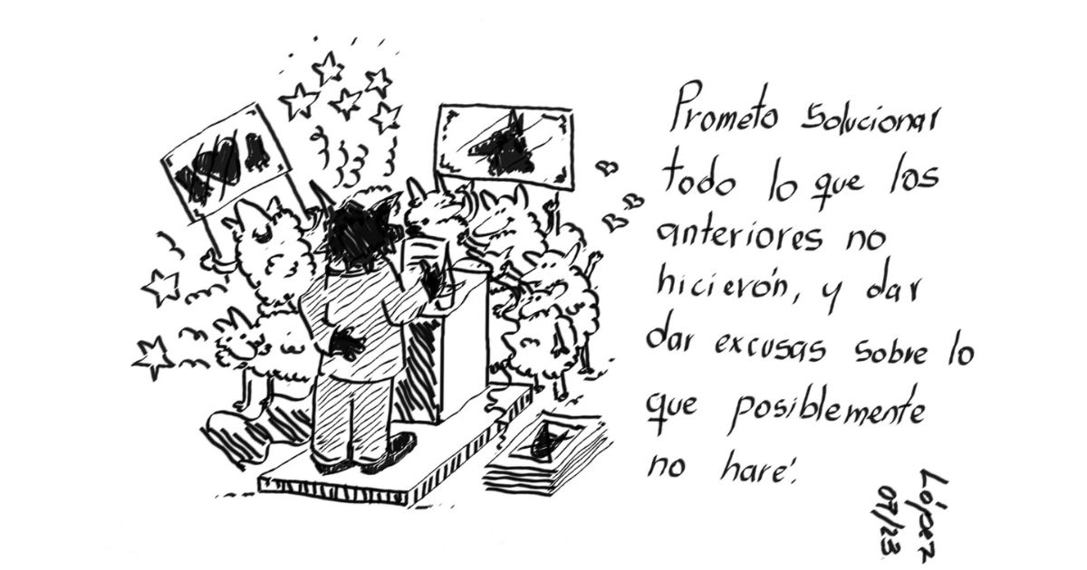 Caricatura: Promesas