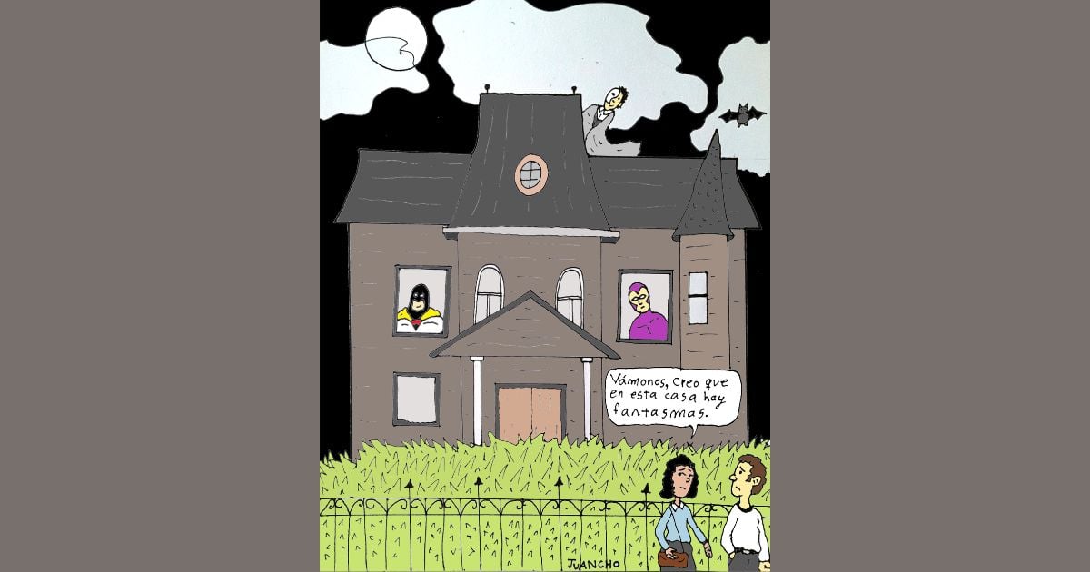 Caricatura: Casa embrujada