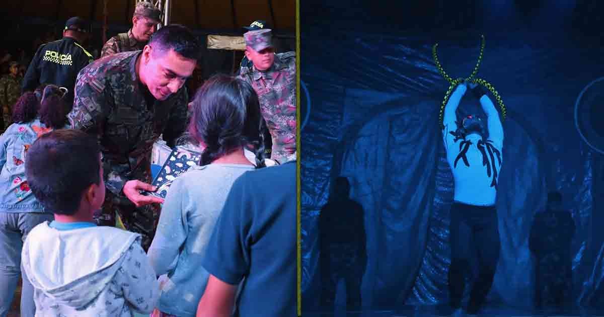 El circo del Ejército Nacional que reparte alegría entre trochas y matorrales - -- Las2orillas - El circo del Ejército Nacional que reparte alegría entre trochas y matorrales