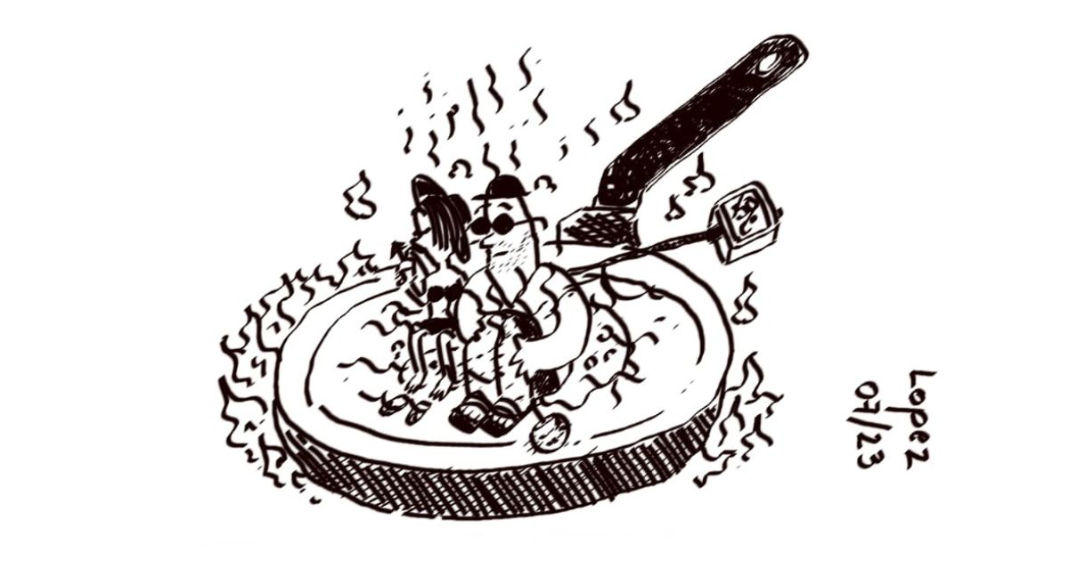 Caricatura: Polarización climática