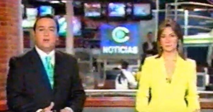 Jorge Alfredo Vargas de Noticias Caracol, en el noticiero del canal RCN