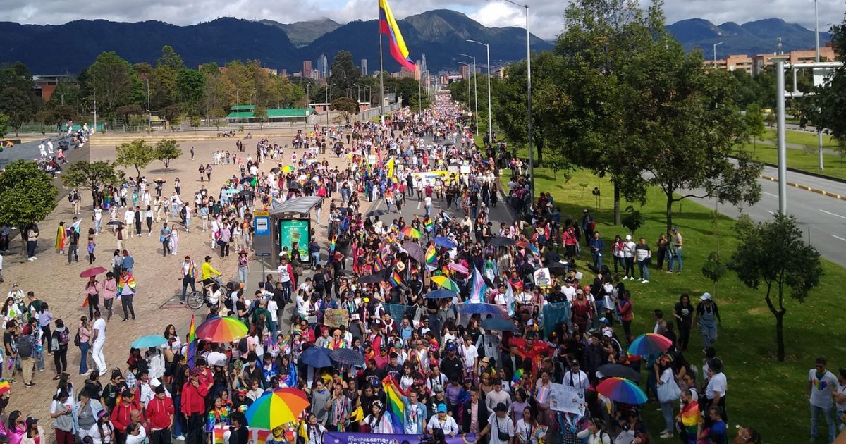 Así transcurren las marchas del orgullo LGTBIQ+ en Bogotá