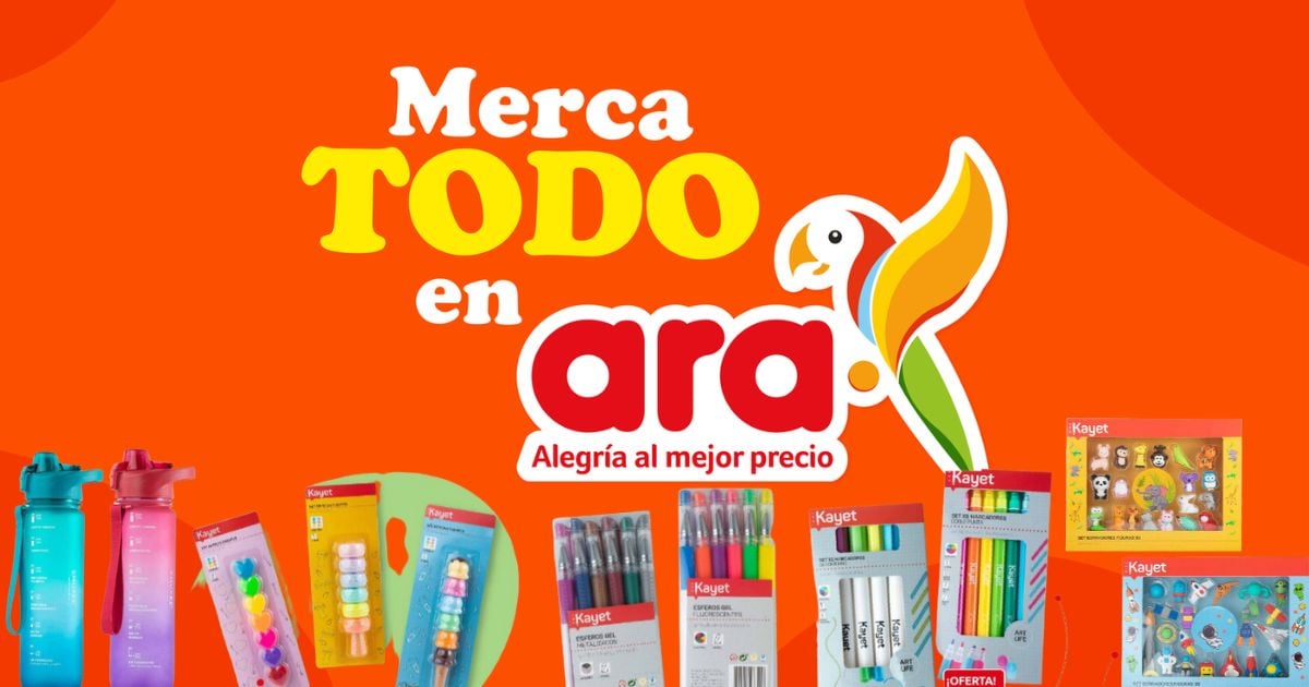 Los productos escolares que puede comprar en el Ara por menos de 10 mil pesos