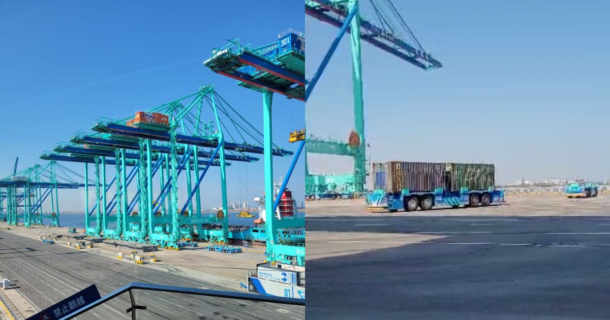 El puerto de Tianjín en China donde los robots ya remplazaron a los humanos