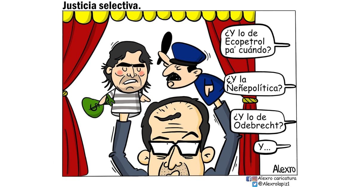 Caricatura: Justicia selectiva