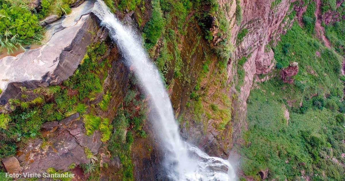 Dónde queda la única a cascada en Colombia en la que el ‘agua cae hacia arriba’