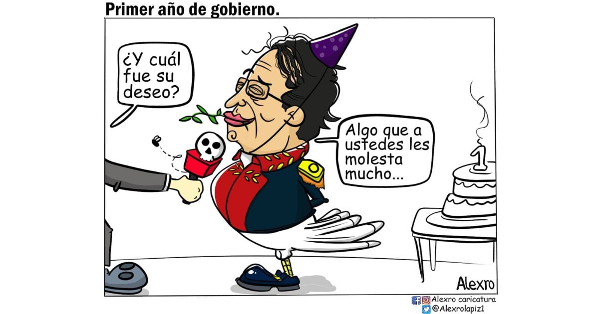 Caricatura: Primer año de gobierno