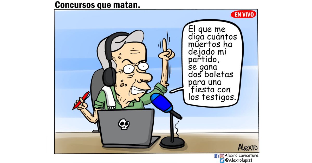 Caricatura: Concursos que matan