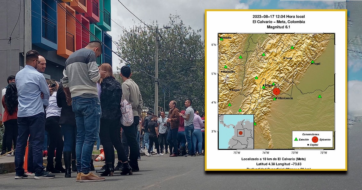 Temblor de 6.1 en Colombia ¿Dónde fue el epicentro?