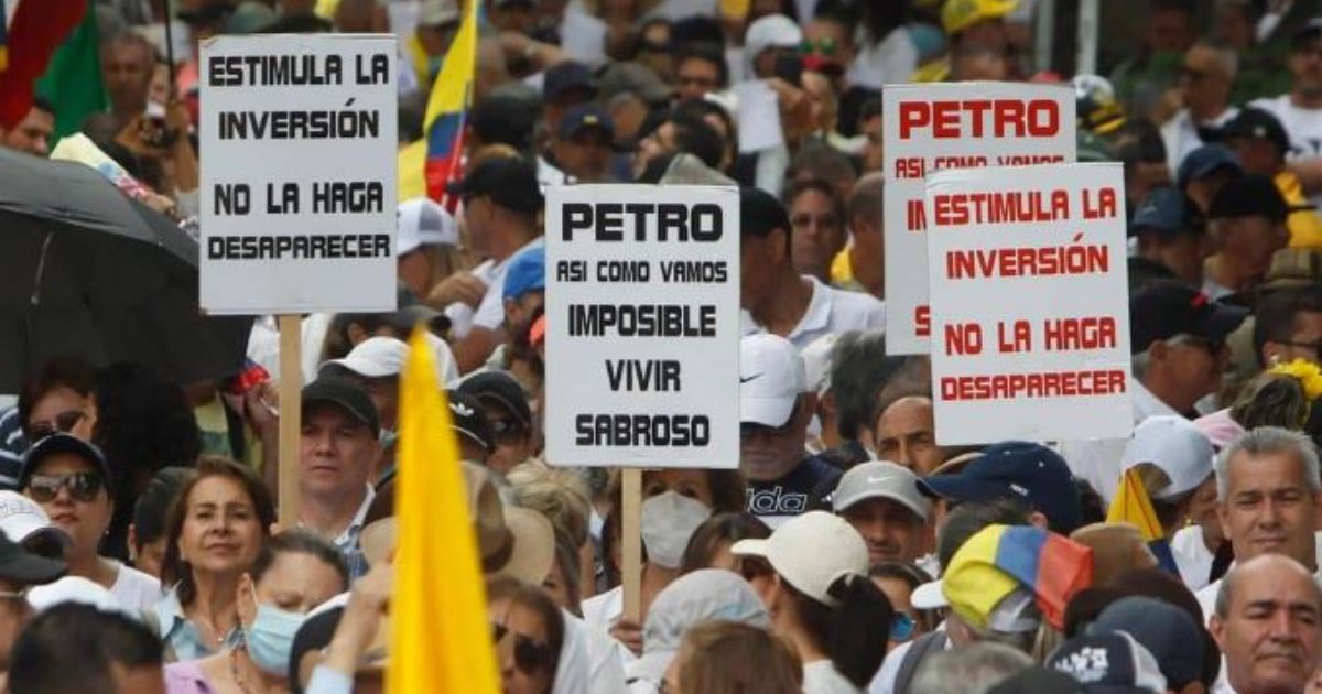 No entiendo: gente más llevada que uno protestando contra las reformas del gobierno Petro