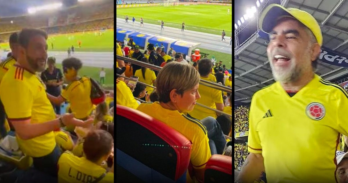 Lo que no se vio en TV del partido de Colombia con Verónica Alcocer y Agmeth Escaf abucheados