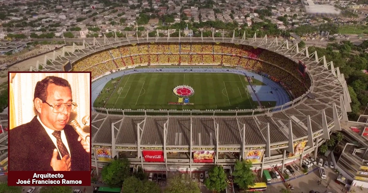 El arquitecto que se inventó el estadio Metropolitano de Barranquilla, la casa de la selección