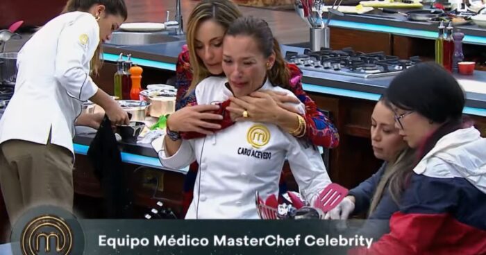 El accidente de MasterChef, Claudia Bahamón tuvo que cocinar