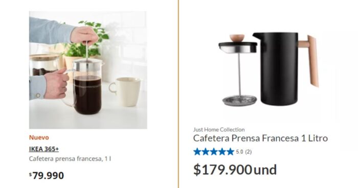 Precios de IKEA Colombia en comparación a Homecenter
