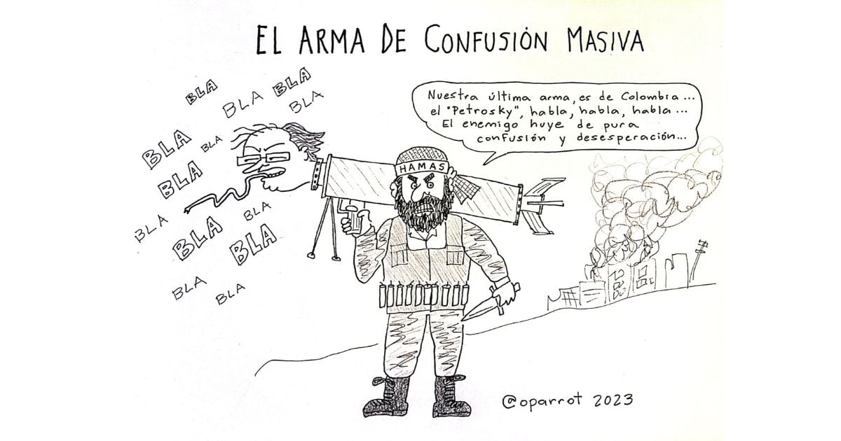 Caricatura: El arma de confusión masiva