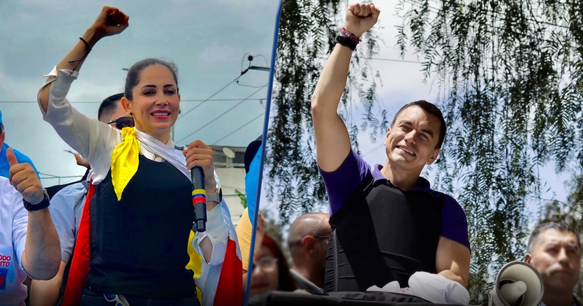 Luisa González o Daniel Noboa, la correísta y el empresario por la presidencia de Ecuador