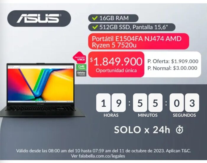 Descuentos de Falabella computador