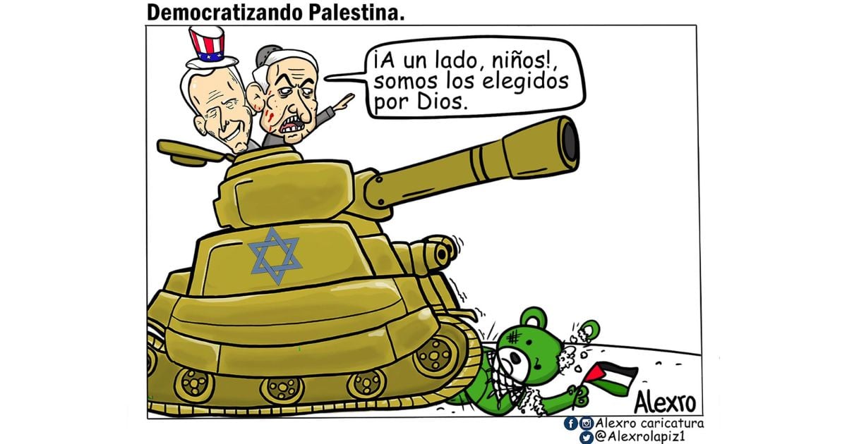 Caricatura: Democratizando Palestina